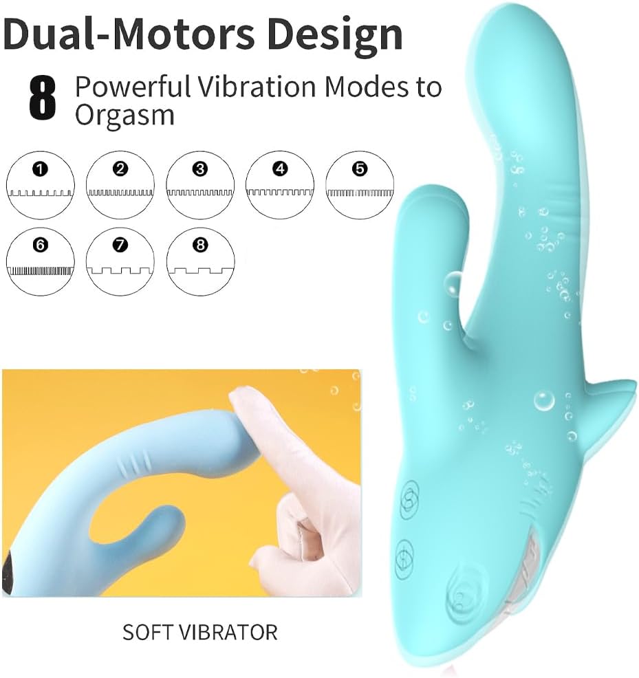 Realistic G Spot Vibrator Sex Toys, 10 Vibrating Modes Couple Rabbit Vibrators Anal Dildo Wand Adult Toys, Adult Sex Toys for Women and Couples Pleasure
