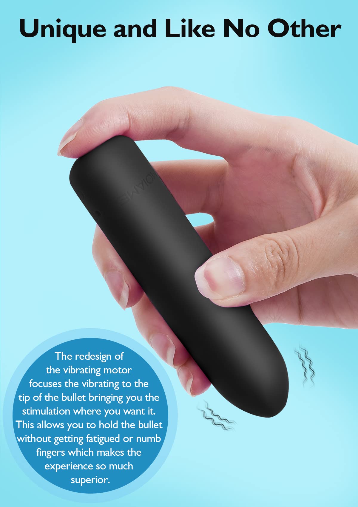 Small Bullet Vibrator for Women: Waterproof Mini Clit Vibrator with 10 Modes