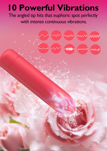 Small Bullet Vibrator for Women: Waterproof Mini Clit Vibrator with 10 Modes