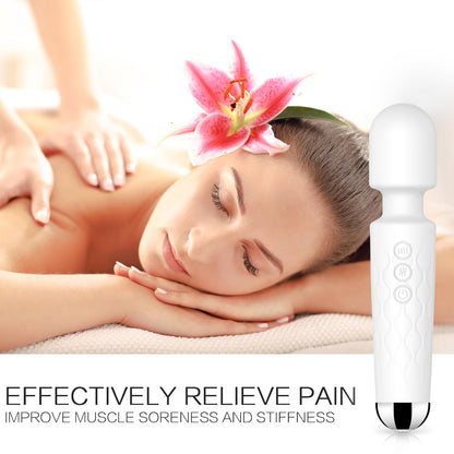 Vibrator Wand, G Spot Dildo, Clit Vibrator, Sex Vibrators,Clitoris Stimulation,with 8 Speeds & 20 Patterns