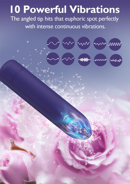 Small Bullet Vibrator for Women: Waterproof Mini Clit Vibrator with 10 Modes