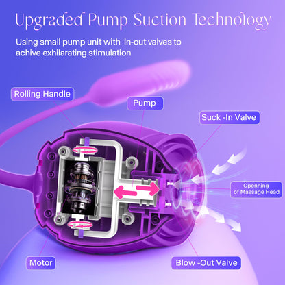 Vibrator Dildo Sex Toys for Women - MOOLIGIRL Rose Sex Toy with Thrusting G Spot