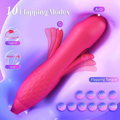 Vibrator Dildo Sex Toys for Women - MOOLIGIRL Rose Sex Toy with Thrusting G Spot