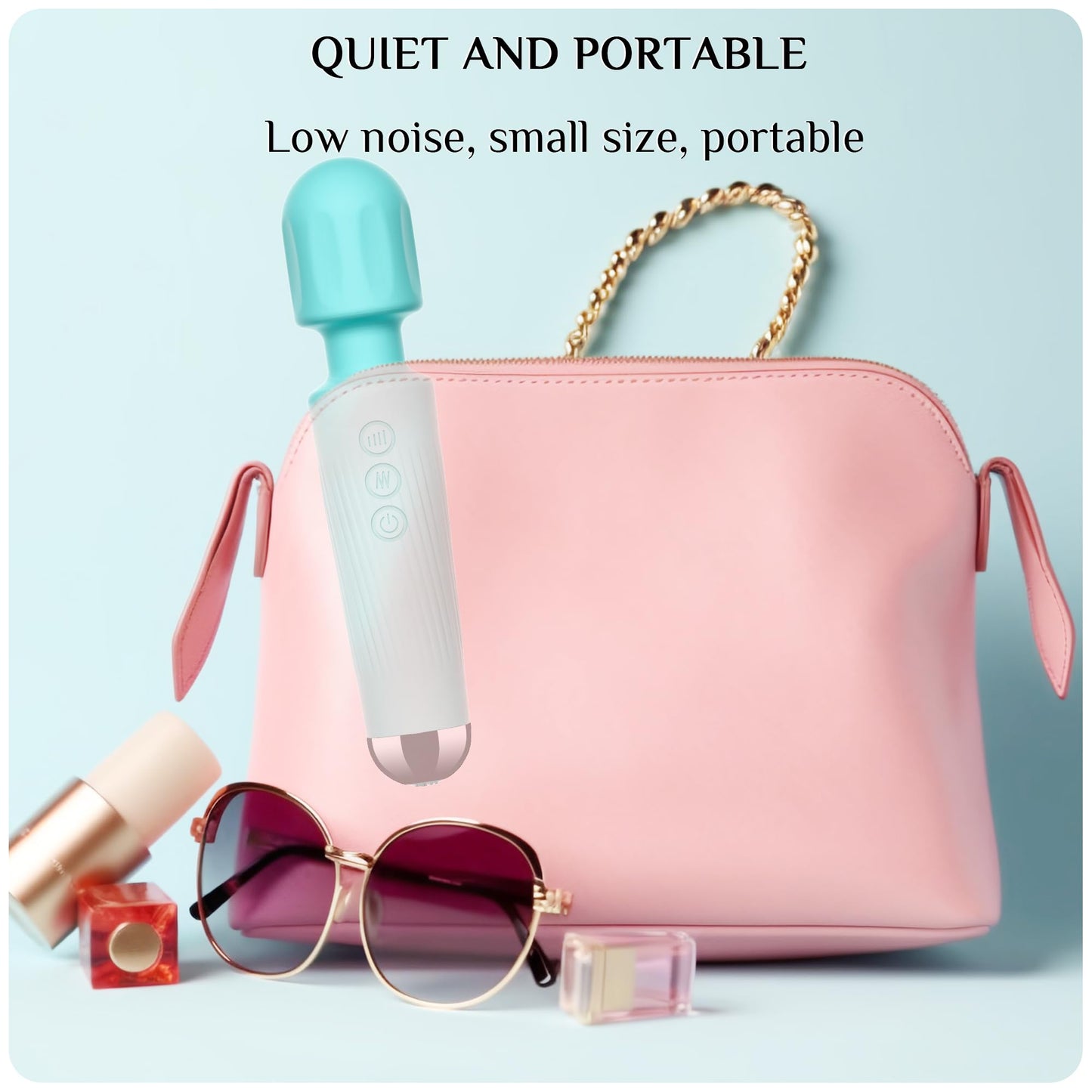 Vibrator Wand, G Spot Dildo, Clit Vibrator, Sex Vibrators,Clitoris Stimulation,with 8 Speeds & 20 Patterns