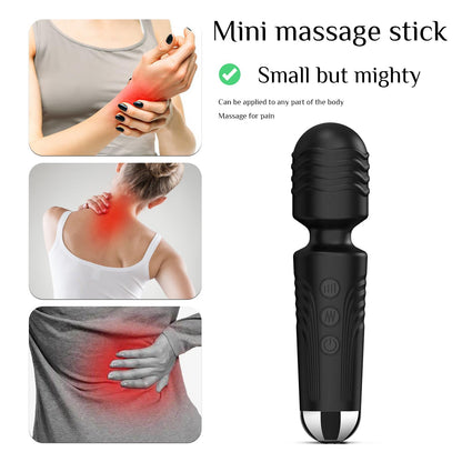 Vibrator Wand, G Spot Dildo, Clit Vibrator, Sex Vibrators,Clitoris Stimulation,with 8 Speeds & 20 Patterns