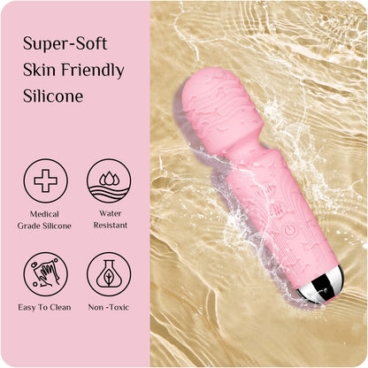 Vibrator Wand, G Spot Dildo, Clit Vibrator, Sex Vibrators,Clitoris Stimulation,with 8 Speeds & 20 Patterns
