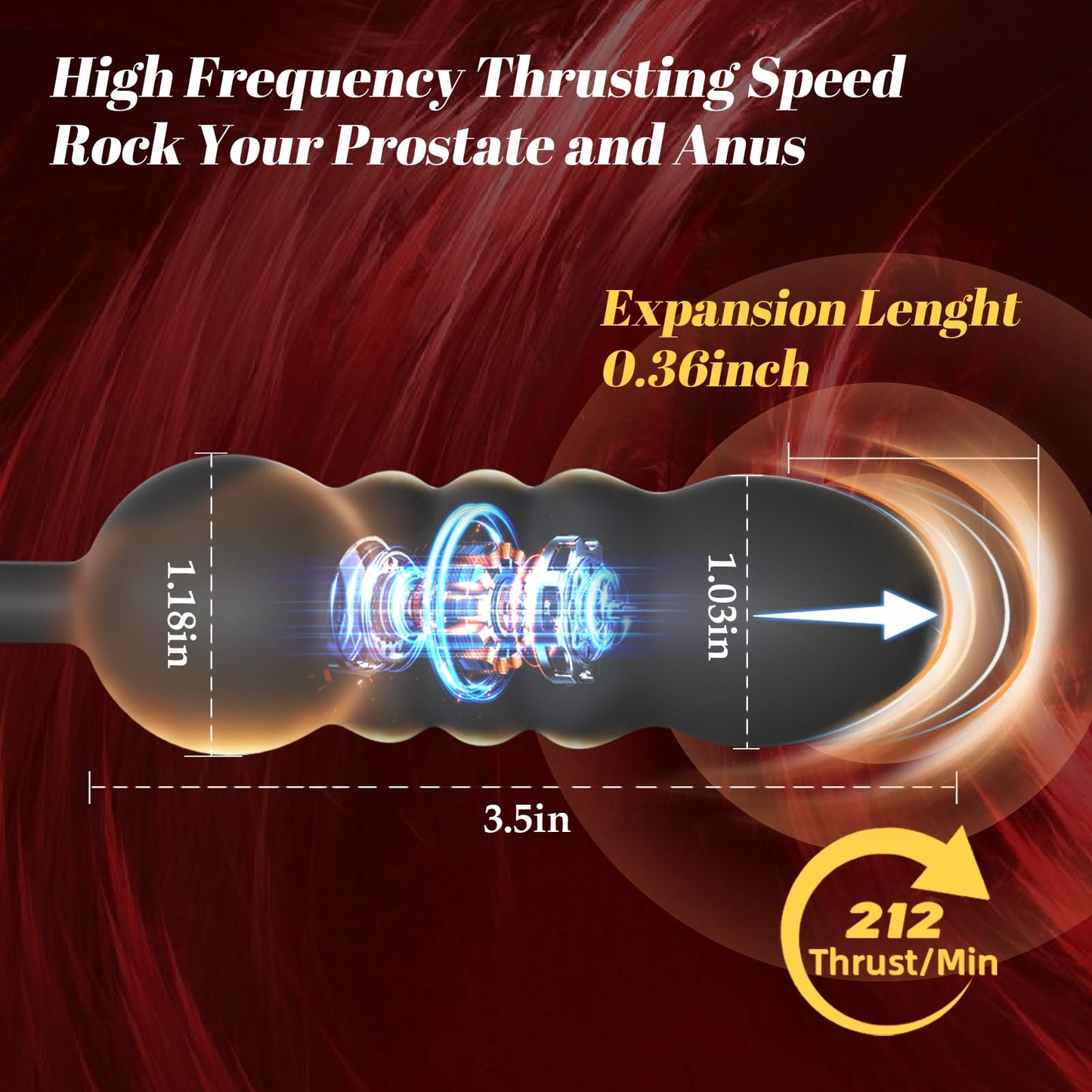 Vibrating Cock Ring Taint Stimulator with Mini Bullet, Remote Control Anal Butt Plug Prostate Massager Penis Ring