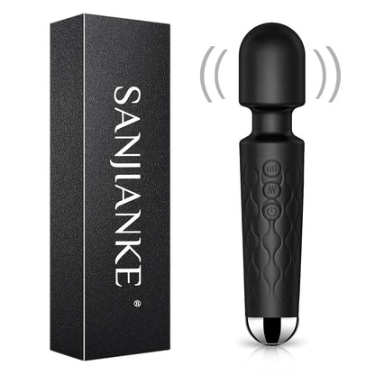 Vibrator Wand, G Spot Dildo, Clit Vibrator, Sex Vibrators,Clitoris Stimulation,with 8 Speeds & 20 Patterns