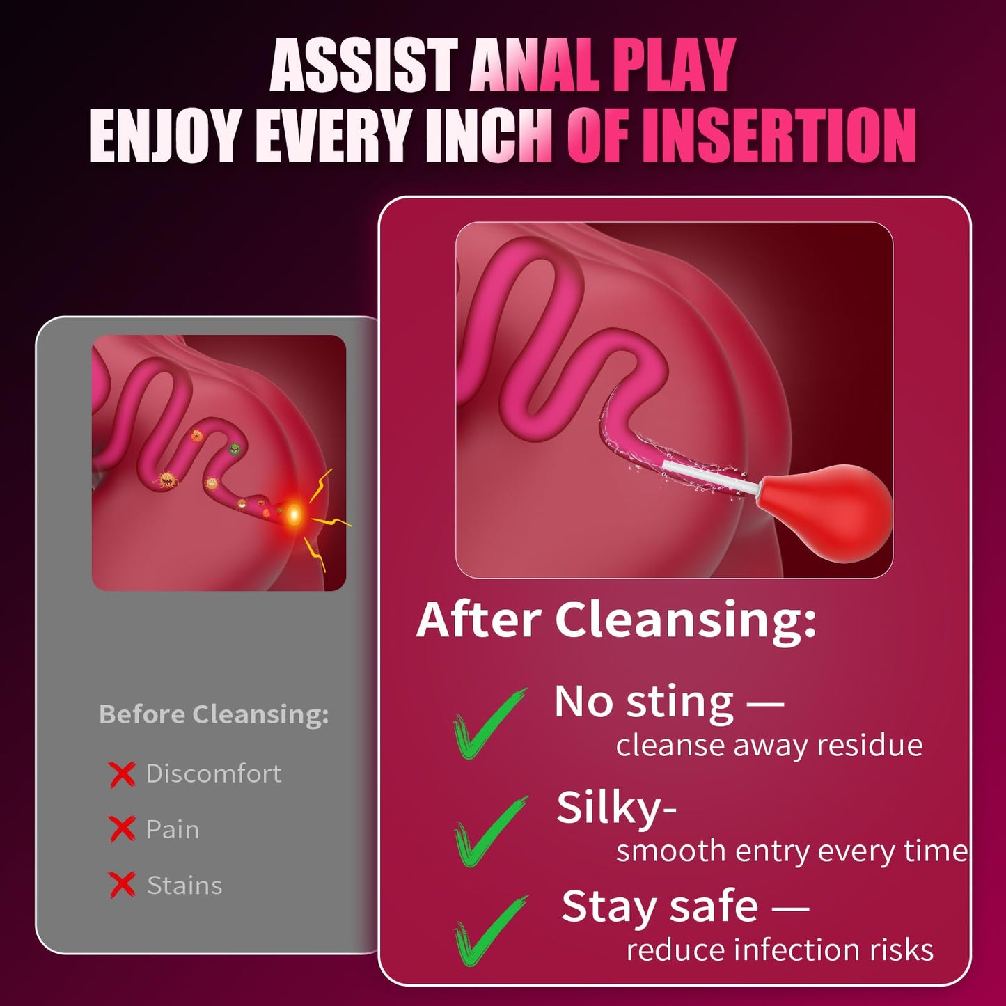 Anal Plug Vibrating Butt Plug, Adult Sex Toys 3PCS Silicone Anal Plugs, Anal Sex Toys with Remote Control 10 Vibrating Vibrator for Men Women, Anal Toys Adult Sex Toy & Games Prostate Massager