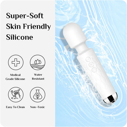 Vibrator Wand, G Spot Dildo, Clit Vibrator, Sex Vibrators,Clitoris Stimulation,with 8 Speeds & 20 Patterns