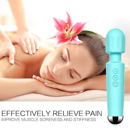 Vibrator Wand, G Spot Dildo, Clit Vibrator, Sex Vibrators,Clitoris Stimulation,with 8 Speeds & 20 Patterns