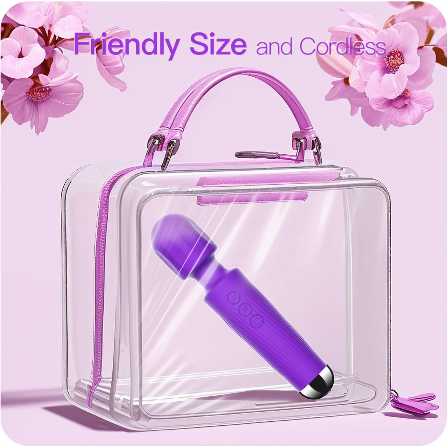 Vibrator Wand, G Spot Dildo, Clit Vibrator, Sex Vibrators,Clitoris Stimulation,with 8 Speeds & 20 Patterns