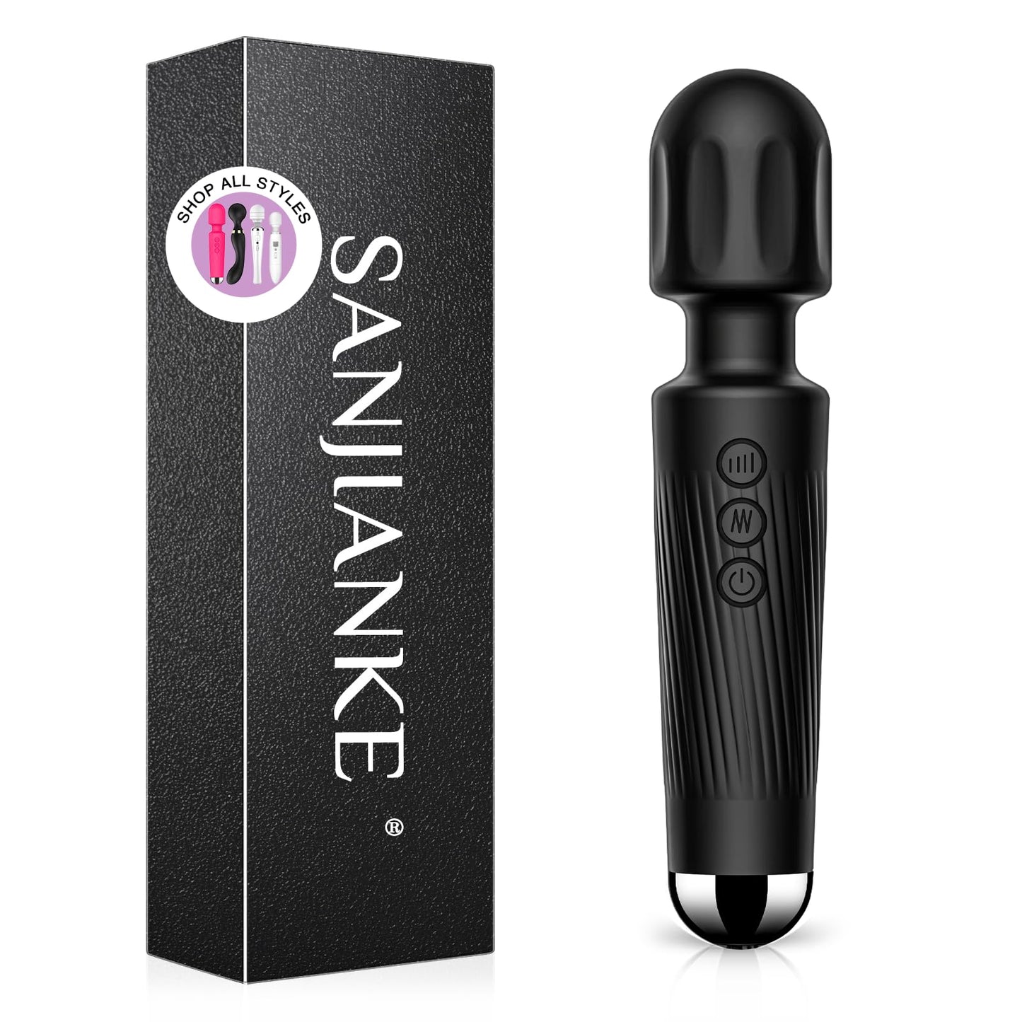 Vibrator Wand, G Spot Dildo, Clit Vibrator, Sex Vibrators,Clitoris Stimulation,with 8 Speeds & 20 Patterns
