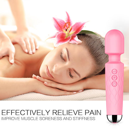 Vibrator Wand, G Spot Dildo, Clit Vibrator, Sex Vibrators,Clitoris Stimulation,with 8 Speeds & 20 Patterns