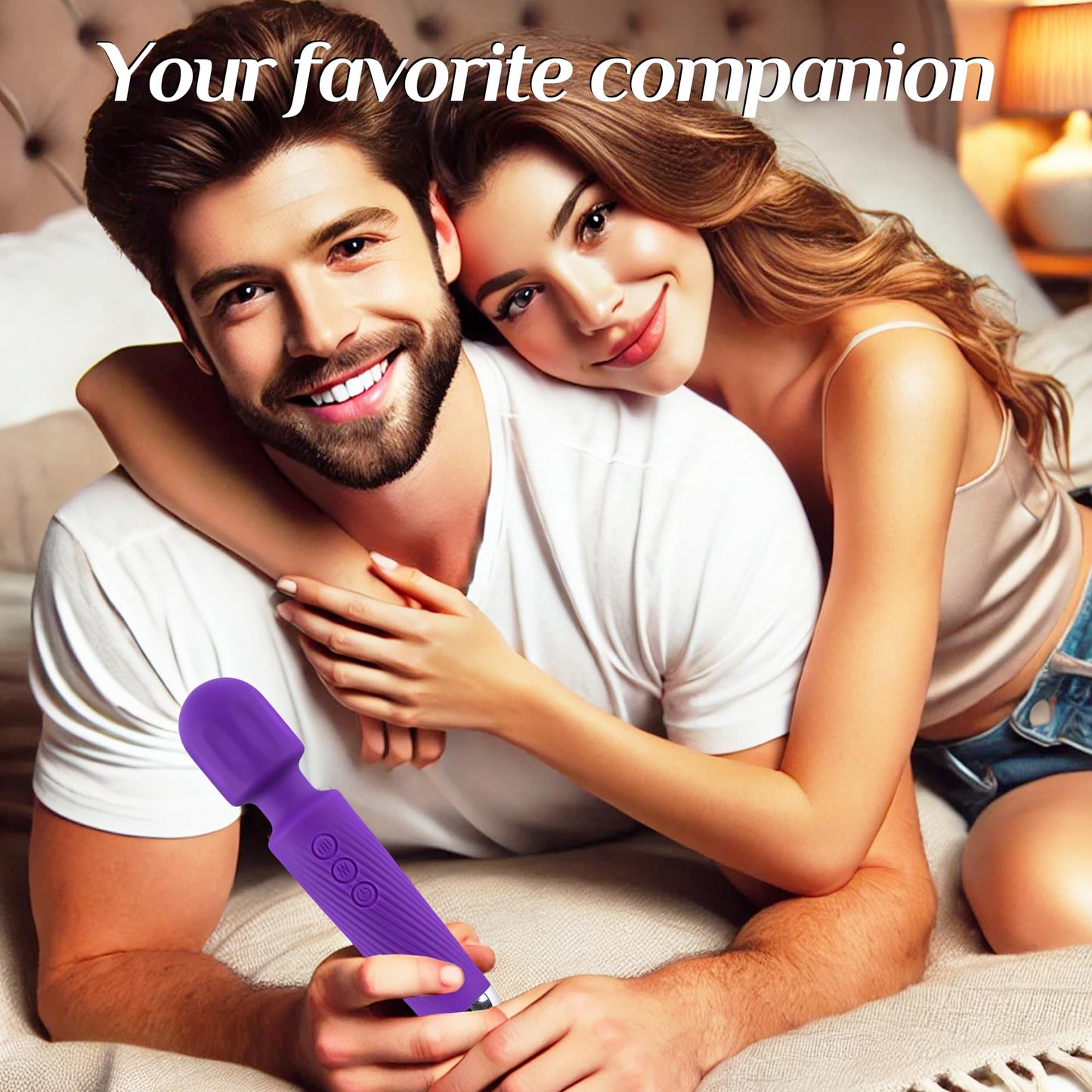 Vibrator Wand, G Spot Dildo, Clit Vibrator, Sex Vibrators,Clitoris Stimulation,with 8 Speeds & 20 Patterns