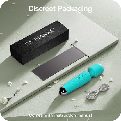 Vibrator Wand, G Spot Dildo, Clit Vibrator, Sex Vibrators,Clitoris Stimulation,with 8 Speeds & 20 Patterns