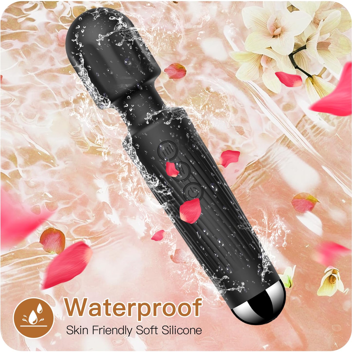 Vibrator Wand, G Spot Dildo, Clit Vibrator, Sex Vibrators,Clitoris Stimulation,with 8 Speeds & 20 Patterns